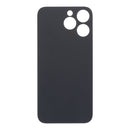Tapa trasera blanca sin logo para iPhone 14 Pro Max con orificio grande y adhesivo OEM.