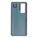 Tapa trasera de cristal negra sin logo para Xiaomi 12T/12T Pro, con adhesivo de alta calidad.