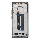 Pantalla negra premium para Xiaomi Poco X6 Pro con marco, repuesto de display con tercera parte pegada.