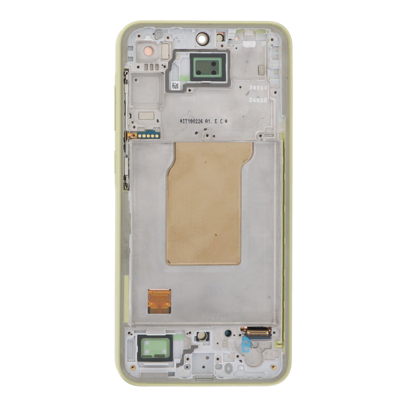 Pantalla con marco para Samsung Galaxy A35 Lemon original