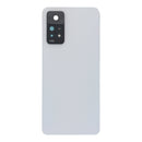 Tapa trasera blanca HQ para Xiaomi Redmi Note 11 Pro 5G, incluye adhesivo, lente y marco de cámara, sin logo.