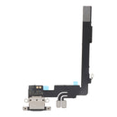 Puerto de carga Flex Cable OEM para iPhone 16 Pro Max Black Titanium, conector de carga sin logo.