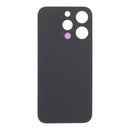 Tapa trasera de titanio natural para iPhone 15 Pro, con adhesivo, agujero pequeño y sin logo OEM.