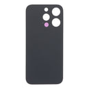 Tapa trasera de repuesto para iPhone 15 Pro (A2848), titanio azul, sin logo OEM, con orificio pequeño y adhesivo.