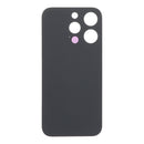 Tapa trasera OEM de titanio blanco para iPhone 15 Pro, orificio pequeño, sin logo, con adhesivo.