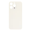 Tapa trasera titanio blanco para iPhone 15 Pro Max A2849, orificio pequeño, sin logo OEM, con adhesivo.