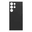 Tapa trasera Titanium Black sin logo para Samsung Galaxy S24 Ultra SM-S928 con adhesivo, repuesto HQ.