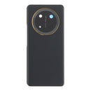 Tapa trasera Honor Magic7 Lite Titanium Black Premium con adhesivo, lente y bisel de cámara trasera para reparación de celular.