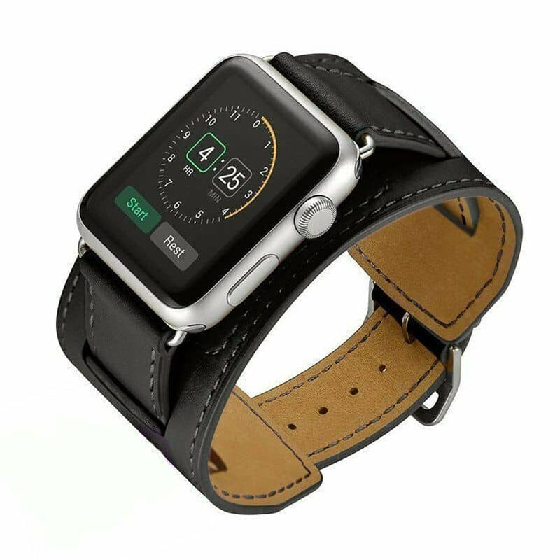 Encuentra la mejor pulsera de cuero para iWatch en Guatemala en SlowBack, mayorista de accesorios iWatch.