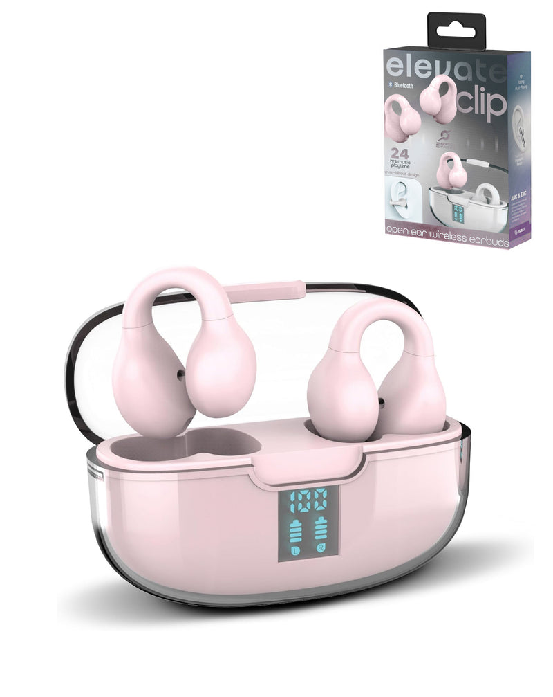 Auriculares true wireless de oido abierto ELEVATE CLIP (Rosa)