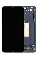 Pantalla con marco para Galaxy S23 (S911) (Negro fantasma) (Incell de posventa) (No compatible con huella dactilar)