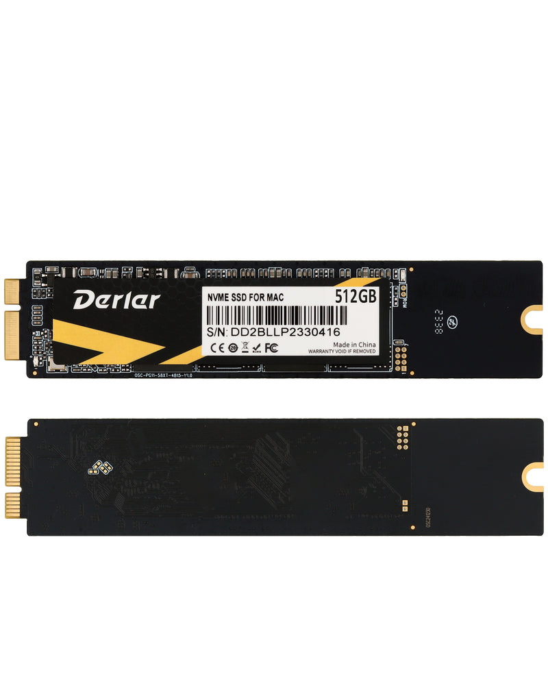 Reparación y actualización de disco SSD NVMe PCIe 3.0 de 512GB para Macbook Air A1370 A1369 en Guatemala.
