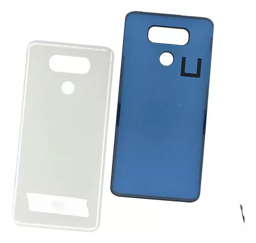 Tapa trasera con adhesivo pre-instalada para LG G6 (Blanco mistico)