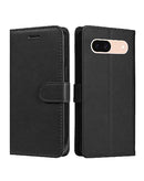 Protege tu Google Pixel 8A con estilo con esta funda billetera de cuero en color negro en Guatemala, ideal para comprar al mayorista SlowBack.