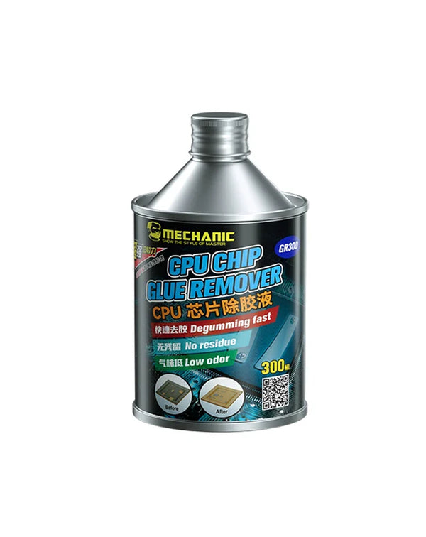Liquido degum para limpiar CPU Chips en Guatemala, GR300 de Mechanic en presentación de 300ml.
