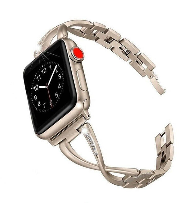 Encuentra la mejor correa metálica con cristales para iWatch en Guatemala en SlowBack, a precios de mayorista.