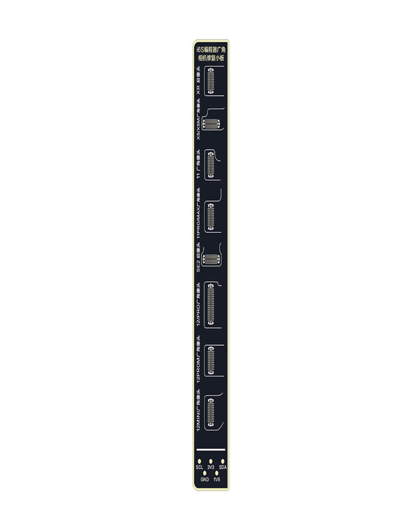 Reparación de placa de cámara trasera gran angular para iPhone desde XR hasta 12 Pro Max en Guatemala.
