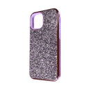 Funda protectora doble capa con diseño de diamantes púrpuras para iPhone 11 Pro Max en Guatemala, ideal para proteger tu dispositivo con estilo.