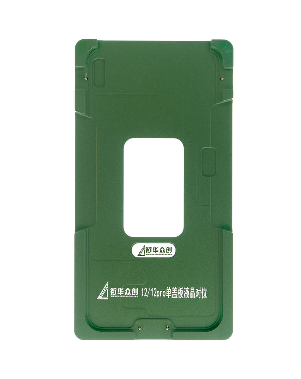 Encuentra el mejor molde de alineación de pantalla para iPhone 12/12 Pro en Guatemala en nuestros talleres de reparación autorizados.