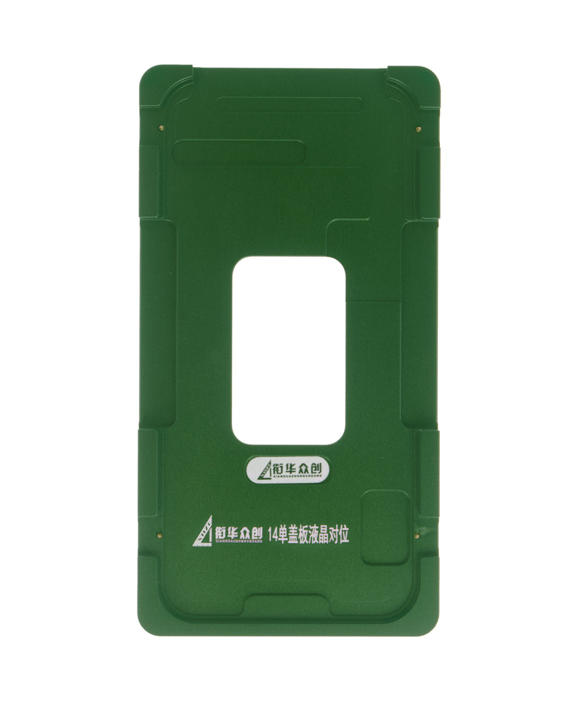 Encuentra el mejor molde de metal para alineación de iPhone 14 en Guatemala para reparaciones profesionales.