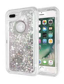 Encuentra la mejor funda glitter 3D con líquido plateado para iPhone 8P/7P/6SP/6P en Guatemala.