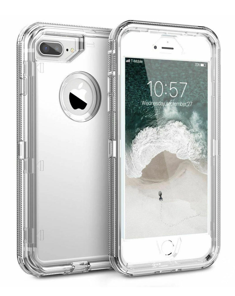 Protege tu iPhone 7 Plus / 8 Plus con una funda transparente heavy duty antichoque en Guatemala.