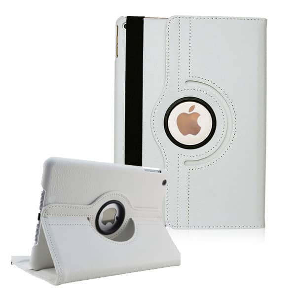 Funda blanca con soporte giratorio 360 grados para iPad 10.2, Air 3 y Pro 10.5 en Guatemala.