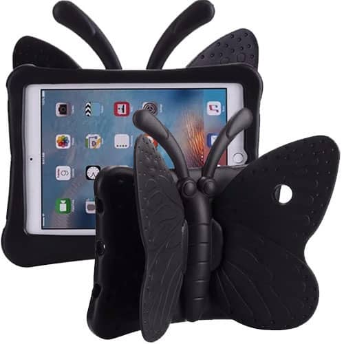 Encuentra fundas infantiles antichoque para iPad 10.2, Air 3 y Pro 10.5 en Guatemala con diseños divertidos como mariposas en tiendas de accesorios para iPad.