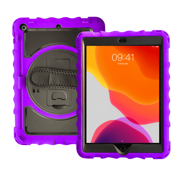 Encuentra la mejor funda con correa de silicona PURPLE para tu iPad 10.2, Air 3 o Pro 10.5 en Guatemala.