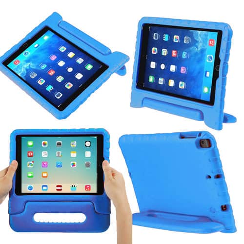 Protege tu iPad Mini de caídas con la funda antigolpes Kids en color azul claro en Guatemala.