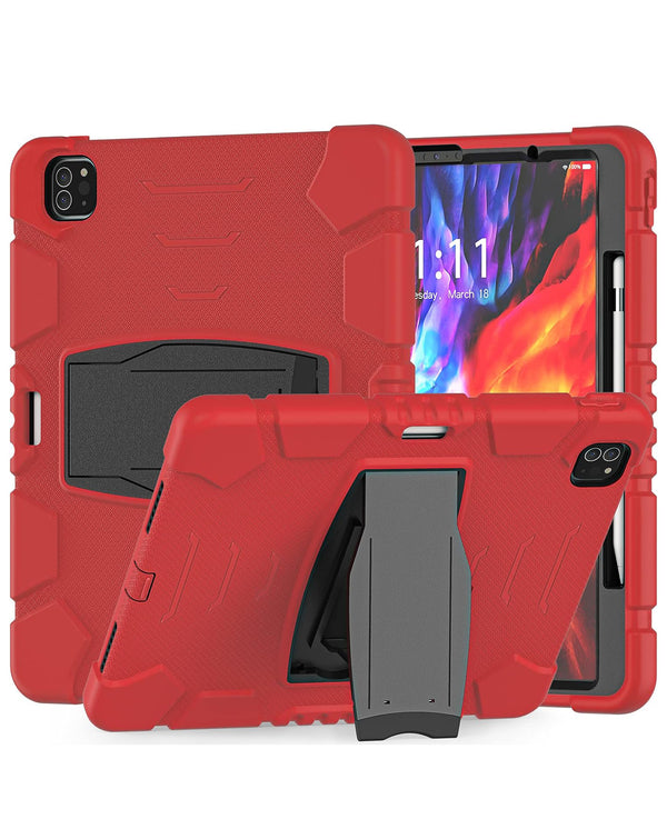Encuentra en Guatemala el mejor case de protección total con soporte en color rojo para iPad Air 11 2024, Air 4, Air 5 y Pro 11 (1st, 2nd, 3rd, 4th) de la marca SlowBack.