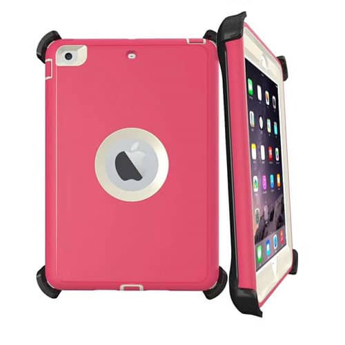 Encuentra la mejor funda heavy duty con clip color rosa para iPad 5, iPad 6, Air 1, Air 2 y Pro 9.7 en Guatemala.