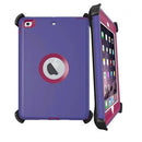 Protege tu iPad 5 (2017) / iPad 6 (2018) / Air 1 / Air 2 / Pro 9.7 con un case heavy duty de color morado con clip en Guatemala.