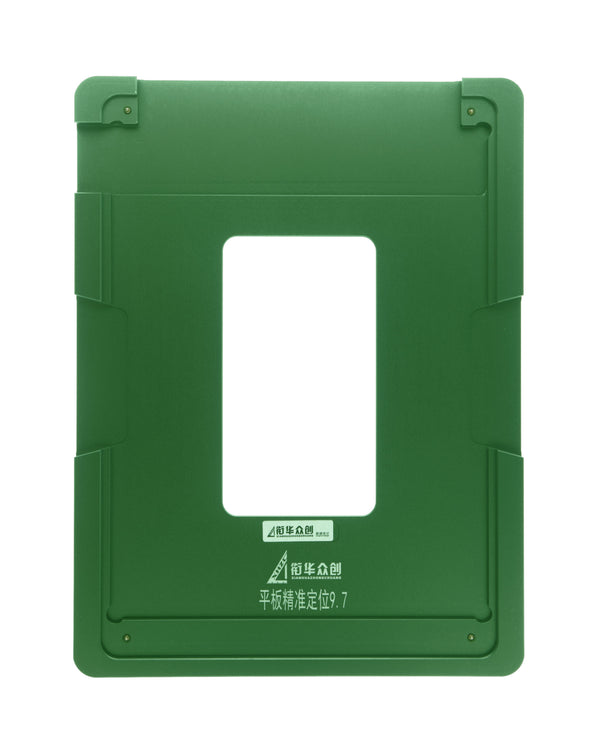 Encuentra el mejor molde de alineación de pantalla para iPad Pro 9.7 en Guatemala, ideal para reparaciones y talleres de reparación de tablets.