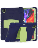 Case de proteccion integral con soporte para iPad Pro 13 (7th / 2024) en Guatemala, disponible en colores azul marino y verde, ideal para proteger tu dispositivo en talleres autorizados.