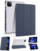 Soporte inteligente de cuero PU azul oscuro para iPad Pro 13 (7th / 2024) con portapen en Guatemala.