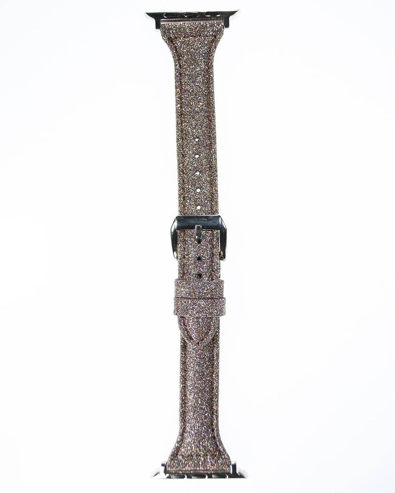 Correa de cuero glitter para iWatch de 38/40/41mm en Guatemala, encuentra la tuya en SlowBack, mayorista de accesorios para reloj y correa iWatch.