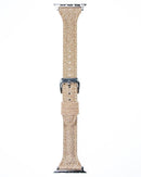 Compra la banda de cuero glitter para iWatch (38/40/41mm) en Guatemala, en SlowBack, el mayorista de accesorios para iWatch.