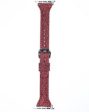 Compra una banda de cuero glitter para tu iWatch (38/40/41mm) en Guatemala, en SlowBack, mayorista de accesorios y reparaciones.