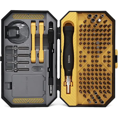 Juego de desarmadores de Precision 145 en 1 con Accesorios JAKEMY JM-8183