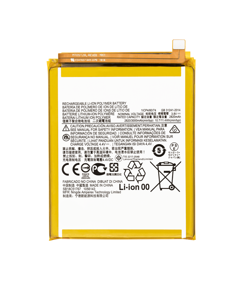 Reparación de batería para Motorola Moto E6 Play (XT2029) en Guatemala.