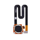 Pieza de repuesto: Sensor de huellas con cable flex en color dorado para Motorola Moto E5 Plus, disponible en Guatemala.