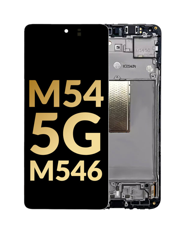 Reparación de pantalla con marco Samsung Galaxy M54 5G en Guatemala, encuentra las mejores piezas originales en nuestro taller.