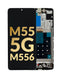 Reparación de pantalla original con marco Samsung Galaxy M55 5G en Guatemala.