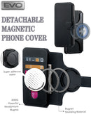 Encuentra la mejor funda magnética EVO en Guatemala para proteger tu teléfono universal de 6.4 pulgadas en color negro, disponible en SlowBack.