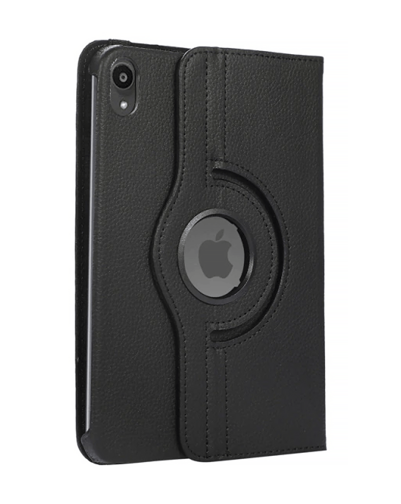 Compra en Guatemala el mejor case negro con soporte giratorio de 360 grados para iPad Mini 6 y 7 (A17 Pro).
