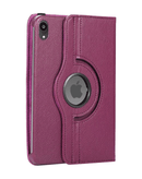 Encuentra la mejor funda con soporte giratorio 360 para iPad Mini 6/7 (A17 Pro) en color morado en Guatemala.