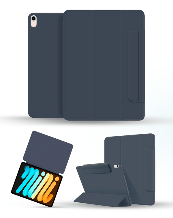 Protege tu iPad Mini 6 / 7 con una funda magnética full body color azul marino en Guatemala.