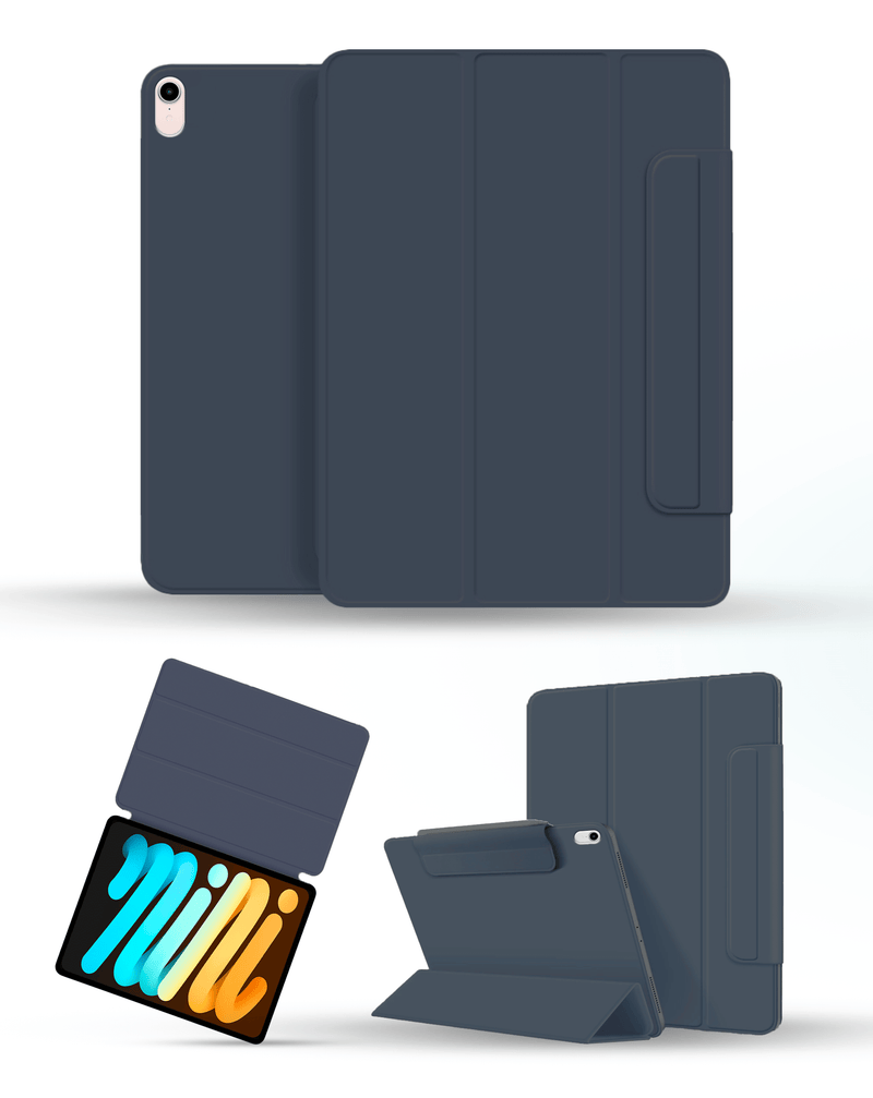 Protege tu iPad Mini 6 / 7 con una funda magnética full body color azul marino en Guatemala.