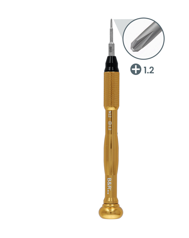 Encuentra destornilladores ferromagnéticos de alta precisión Phillips +1.2 en Guatemala para tus reparaciones en talleres especializados de mayorista de herramientas B&R.